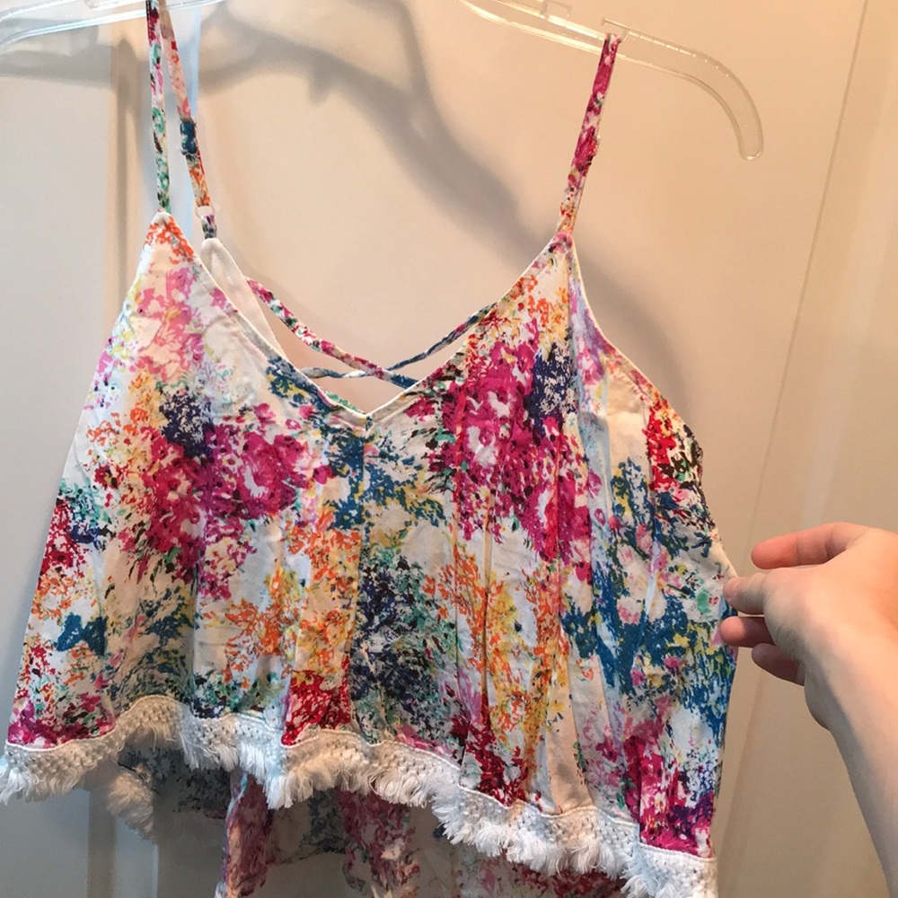 Floral crop top